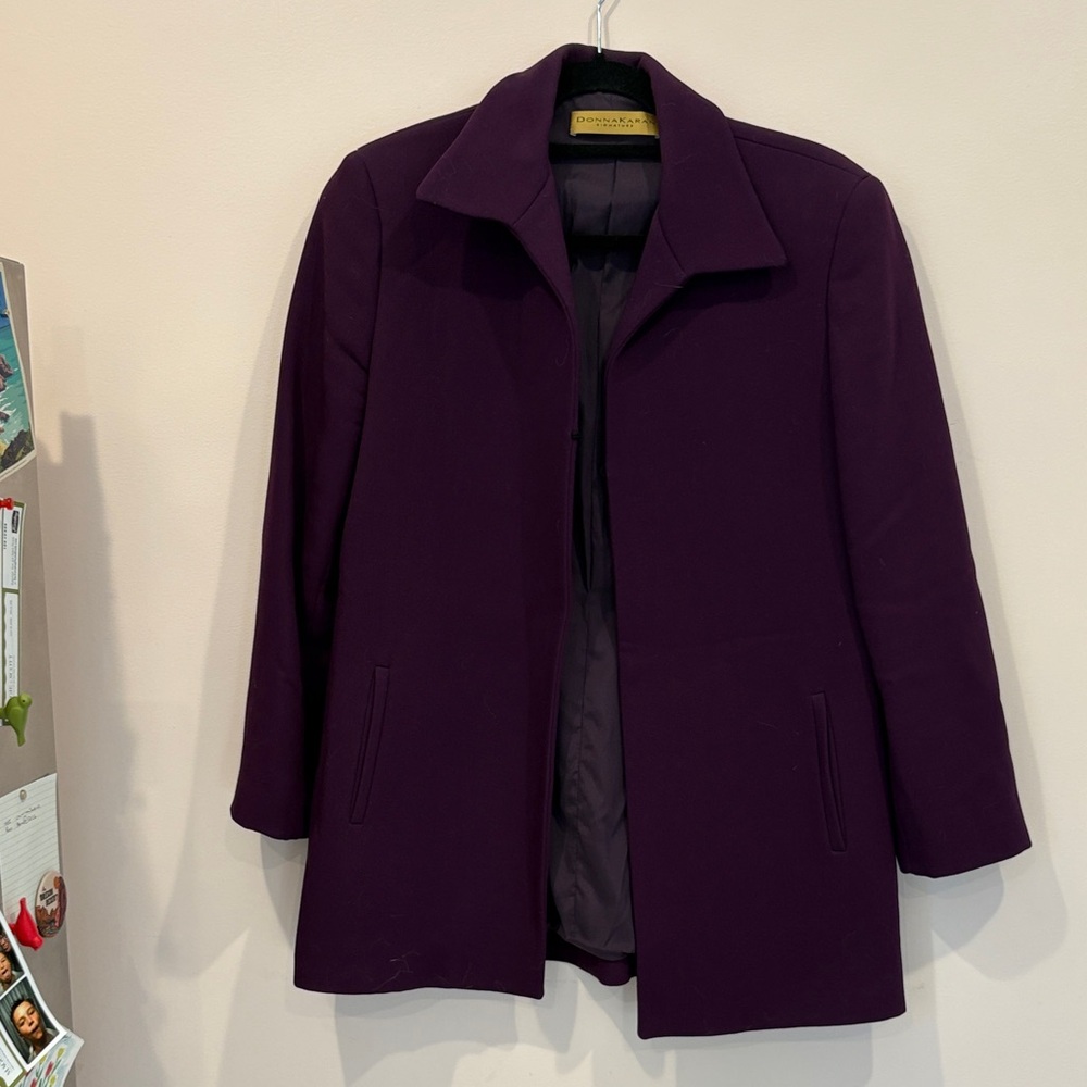 Donna Karan Signature Deep Purple Blazer